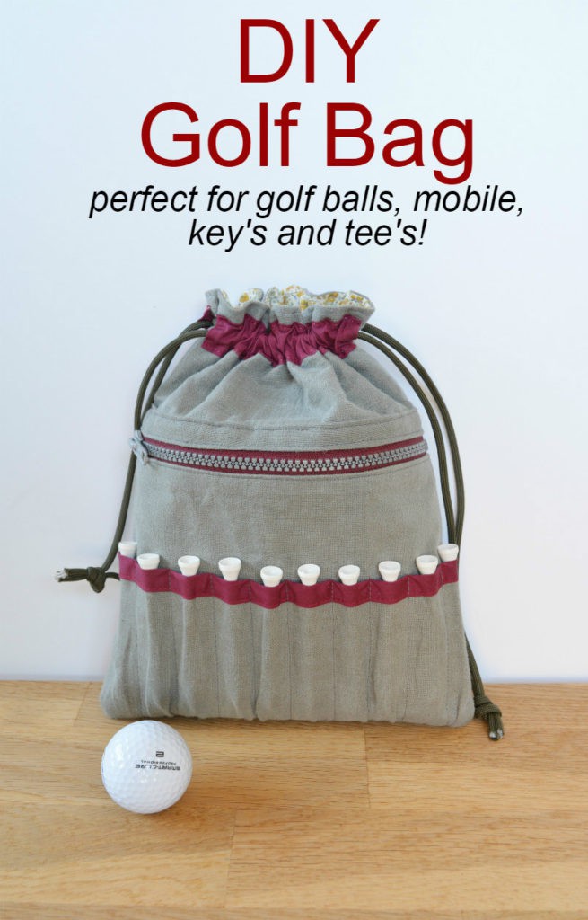 golf bag - golf balls and tees
