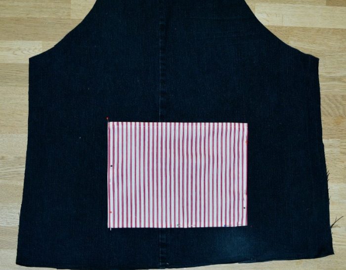 Pin on apron from blue jeans