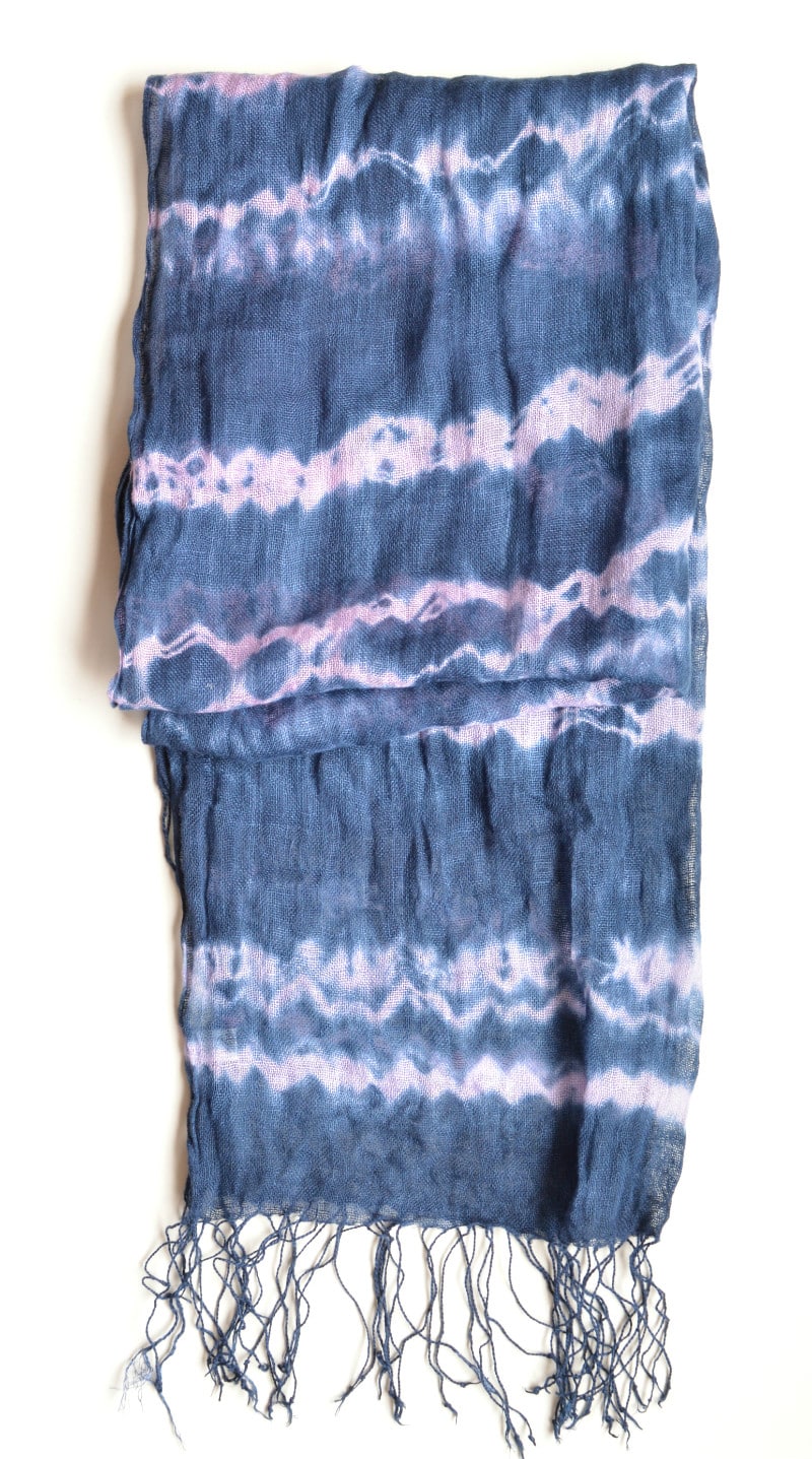 How to make a shibori scarf, DIY, Tutorial