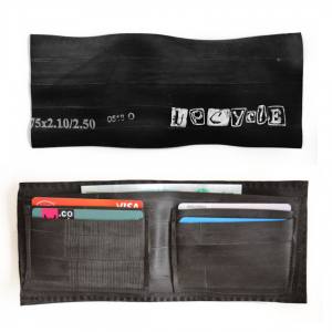 DIY Bicycle Tyre Wallet, free tutorial teaching you how to make an upcycled tyre wallet
