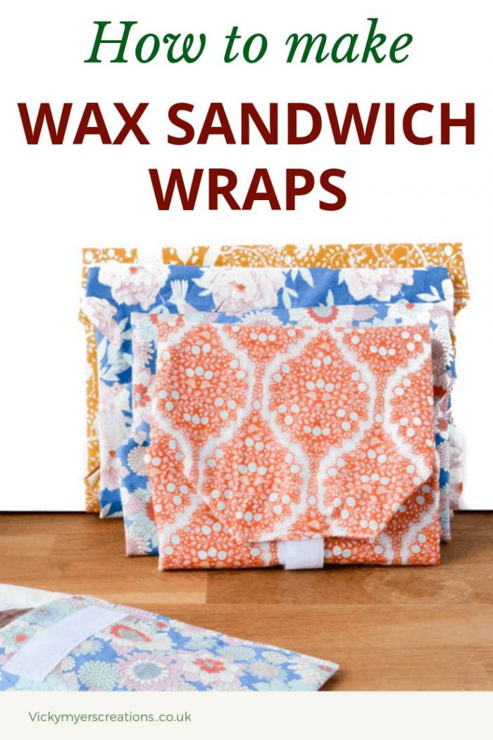 Learn how easy it is to make your own wax sandwich wraps. These reusable cloth sandwich wraps are perfect for picnics and packed lunches, ditch the plastic! Make your own reusable Sandwich wraps reuseable #waxwrapsDIY #reuseablesandwichwraps #reduceplastic