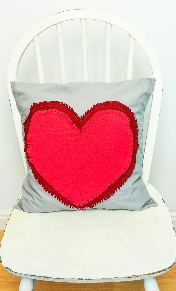 Heart hotsell pillow case