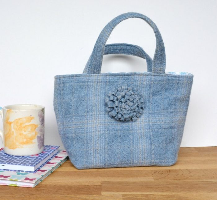 Tweed tote bag by Vicky Myers creations