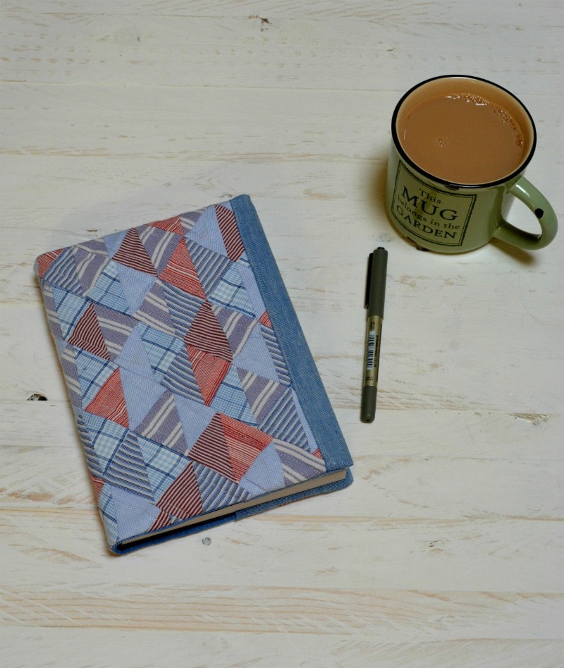 Quilted notebook cover
