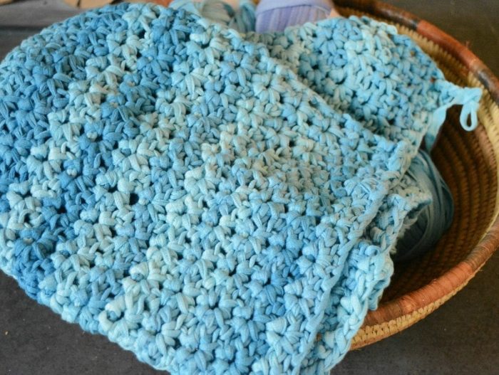Crochet blanket in progress