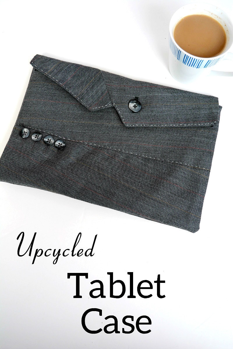 Upcycled tablet case – Creative fun with a former jacket