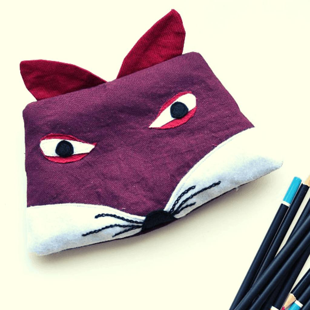 Create a fox pencil case, a perfect stocking filler gift