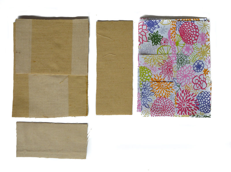 free reversible toddler bag pattern - pattern pieces