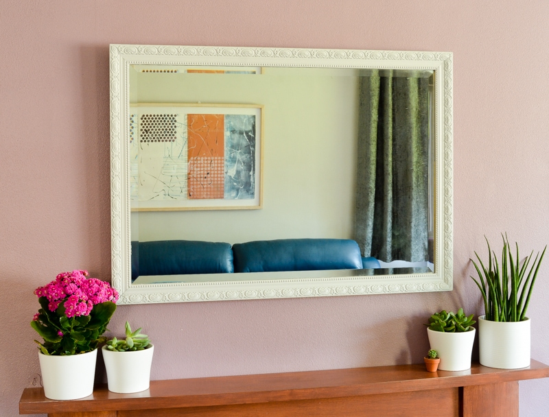 How to Paint a Mirror Frame Silver