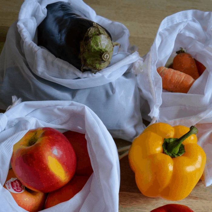 How to make net bags for fruit and vegetables