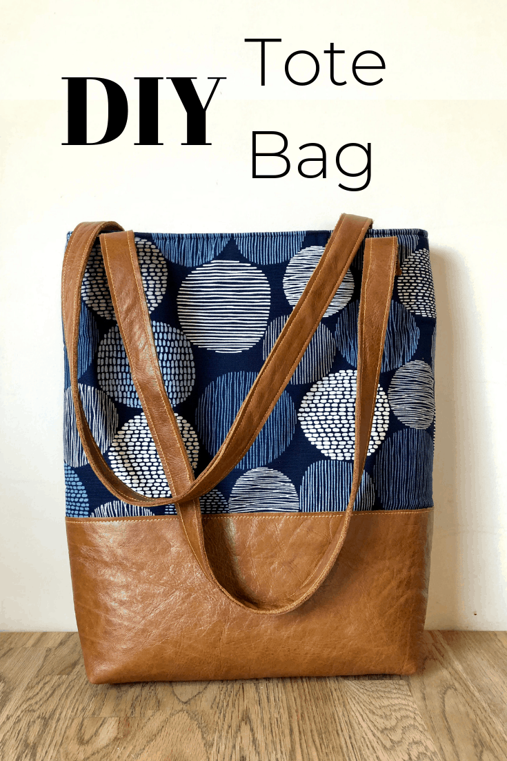 How to make a tote bag with lining, complete with tablet pocket ...