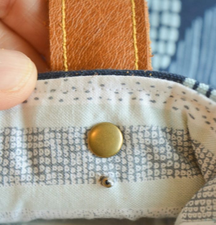 how to use a rivet gun on fabric