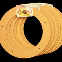 6 Pack, 9" Biodegradable Floral Craft Ring, Ez Glueable Wreath Form, for Photo Frame, Candle Ring, Etc