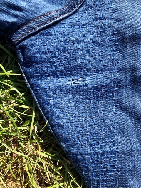 fixing worn jeans crotch